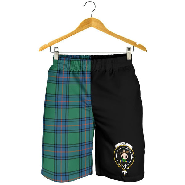 Scottish Shaw (or Schaw) of Sauchie Clan Crest Tartan Half of Me Men's Shorts