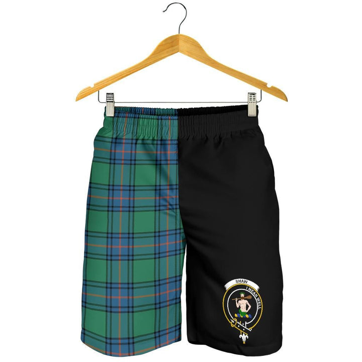 Scottish Shaw (or Schaw) of Sauchie Clan Crest Tartan Half of Me Men's Shorts