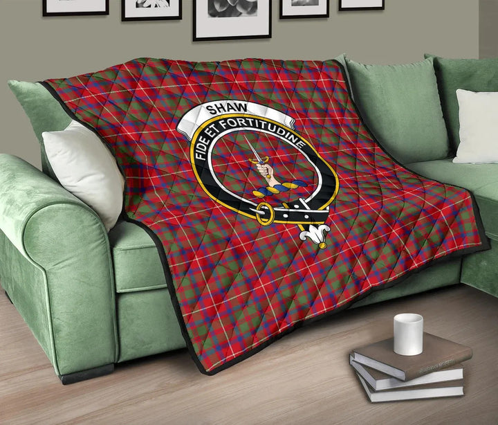 Scottish Shaw Red Modern Clan Crest Tartan Quilt Tartan Plaid 10