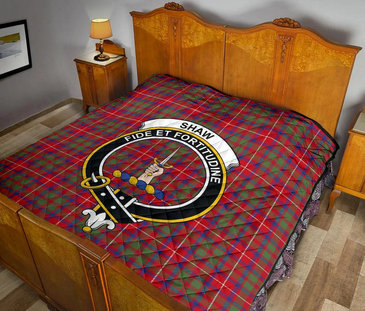 Scottish Shaw Red Modern Clan Crest Tartan Quilt Tartan Plaid 12