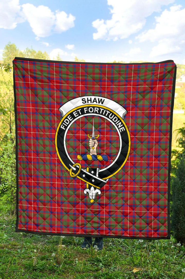 Scottish Shaw Red Modern Clan Crest Tartan Quilt Tartan Plaid 2