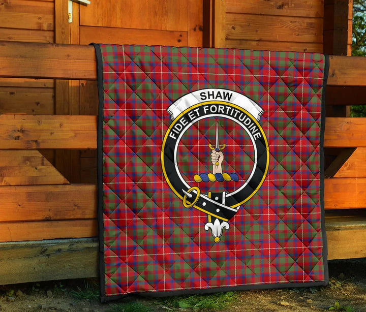 Scottish Shaw Red Modern Clan Crest Tartan Quilt Tartan Plaid 7