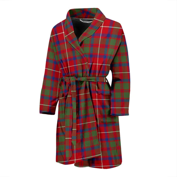Scottish Shaw Red Modern Clan Tartan Bathrobe 2