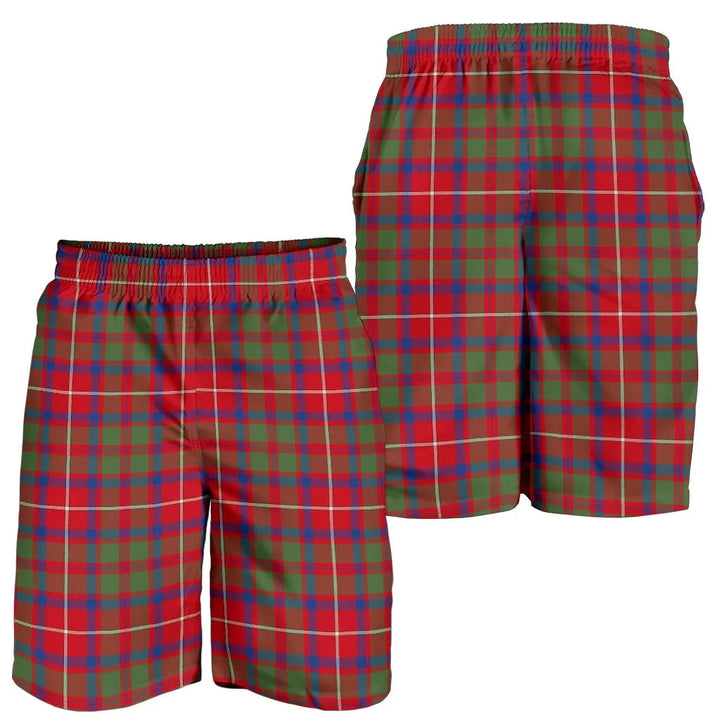 Scottish Shaw Red Modern Clan Tartan Men's Shorts