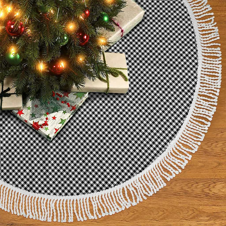 Scottish Shepherd Clan Tartan Christmas Tree Skirt Tassels 2 Tartan Plaid