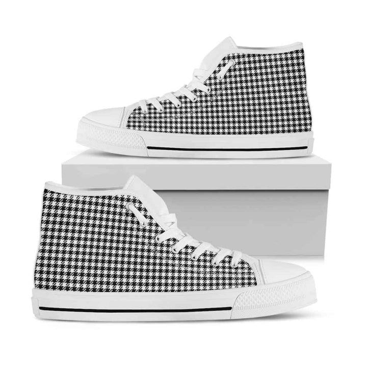 Scottish Shepherd Clan Tartan High Top Shoes White Sole Tartan Plaid