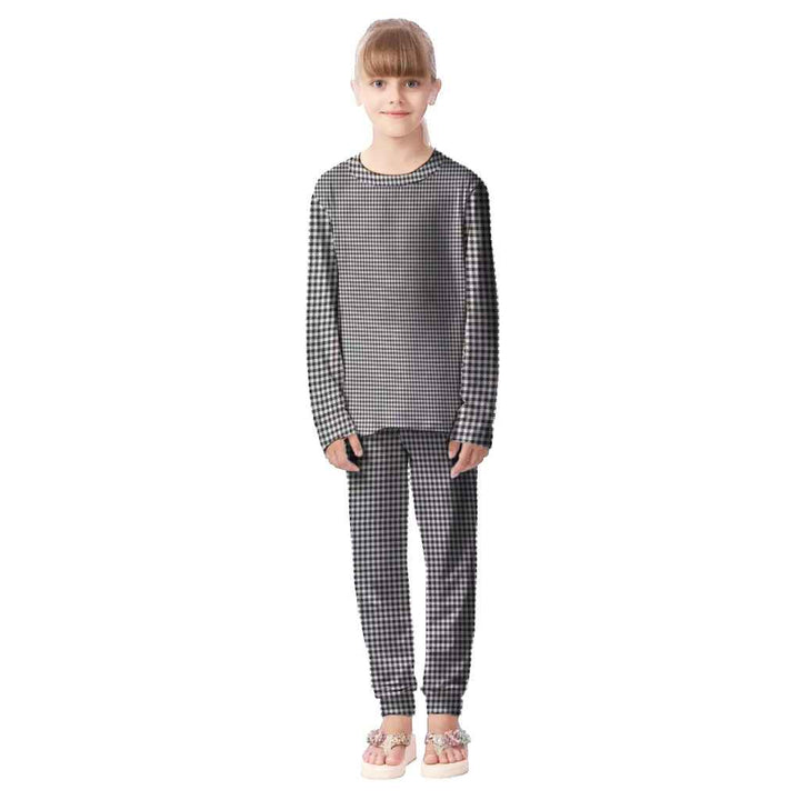 Scottish Shepherd Clan Tartan Pajama Set Kid Front Side Tartan Plaid