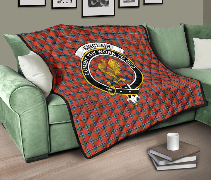 Scottish Sinclair Ancient Clan Crest Tartan Quilt Tartan Plaid 10