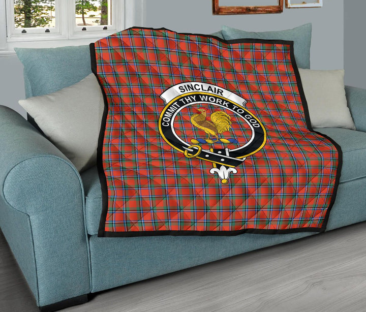 Scottish Sinclair Ancient Clan Crest Tartan Quilt Tartan Plaid 11