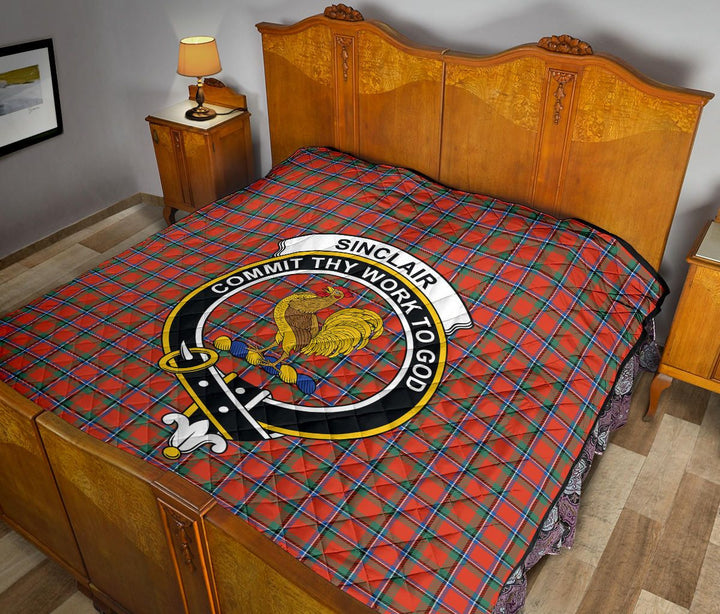 Scottish Sinclair Ancient Clan Crest Tartan Quilt Tartan Plaid 12