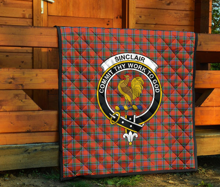 Scottish Sinclair Ancient Clan Crest Tartan Quilt Tartan Plaid 7