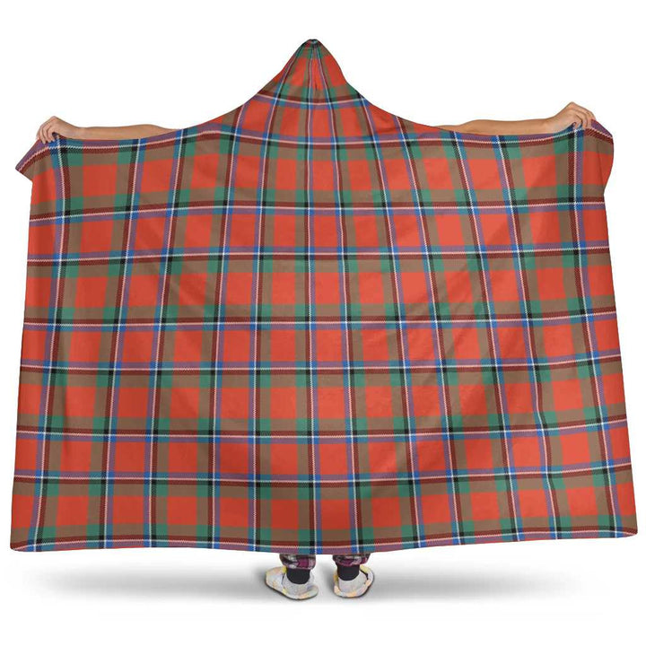Scottish Sinclair Ancient Clan Tartan Hooded Blanket Tartan Plaid 1