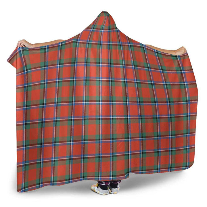 Scottish Sinclair Ancient Clan Tartan Hooded Blanket Tartan Plaid 2