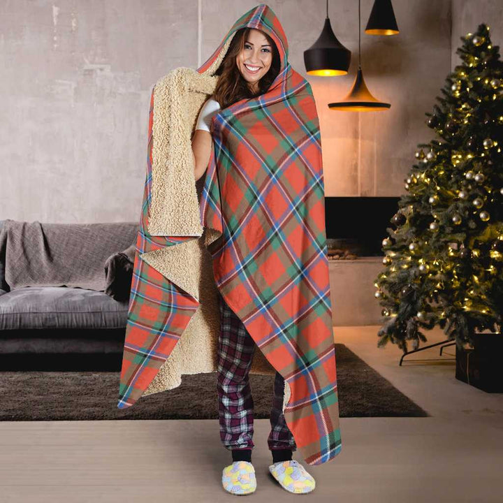 Scottish Sinclair Ancient Clan Tartan Hooded Blanket Tartan Plaid 6