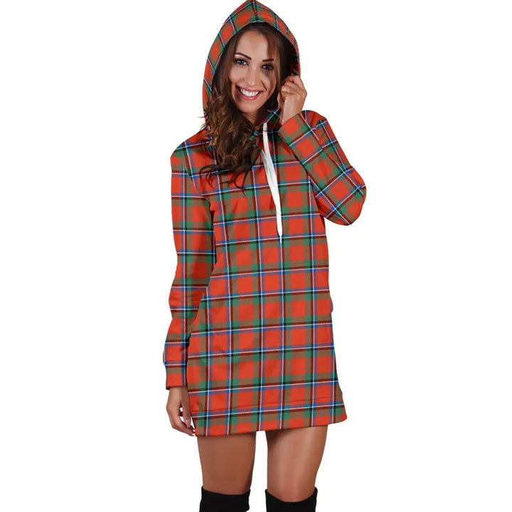 Scottish Sinclair Ancient Clan Tartan Hoodie Dress