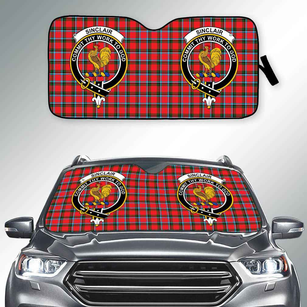 Stewart Black Tartan Car Sun Shade - 2 Pieces