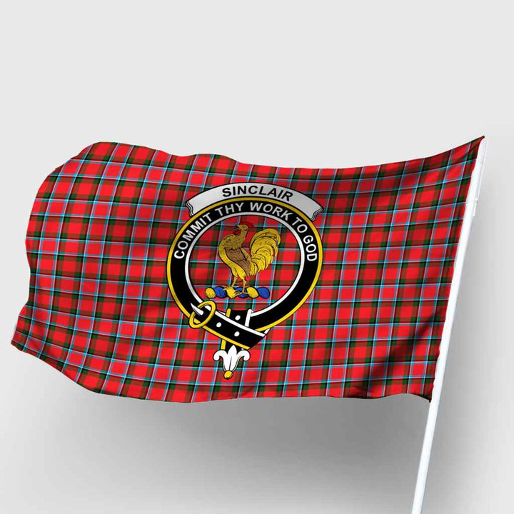 Scottish Sinclair Clan Crest Tartan Flag Parade Tartan Plaid 2