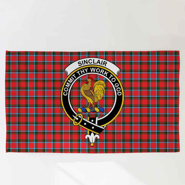 Scottish Sinclair Clan Crest Tartan Flag Parade Tartan Plaid 3