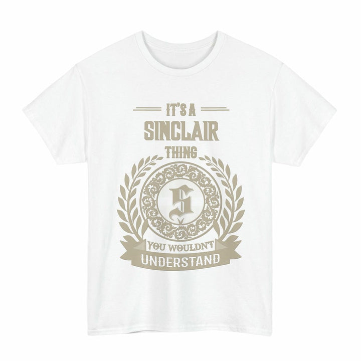 Scottish Sinclair Clan Tartan T-Shirt - Vintage Family Name Tartan Plaid White Color