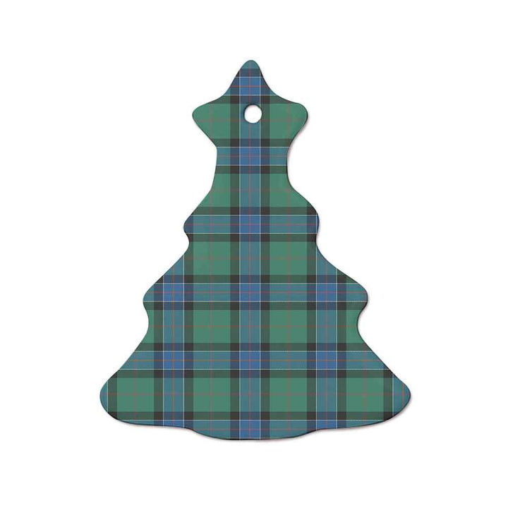 Scottish Sinclair Hunting Ancient Clan Tartan Ceramic Ornament  Tree Shape Tartan Plaid