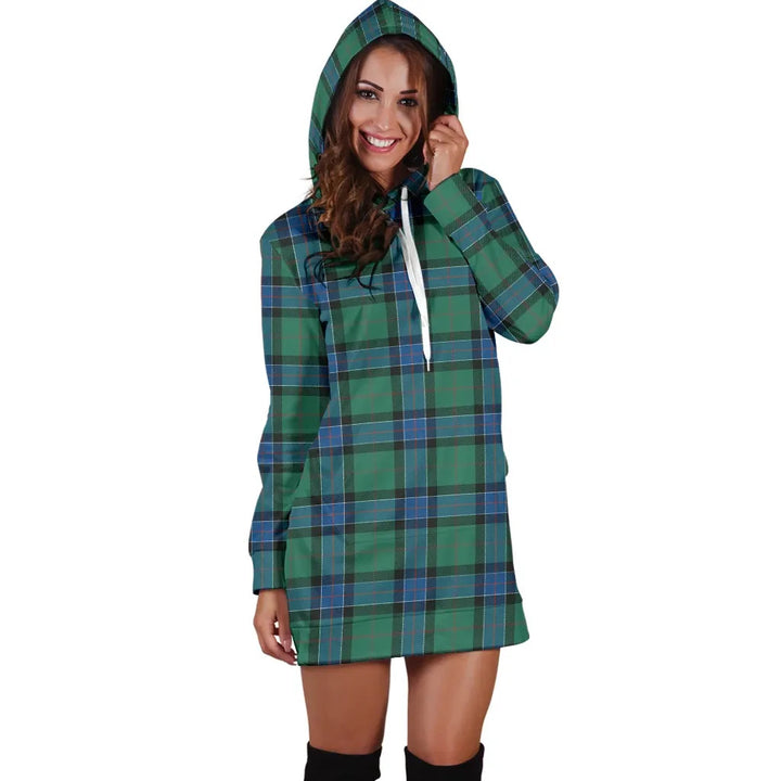 Scottish Sinclair Hunting Ancient Clan Tartan Hoodie Dress