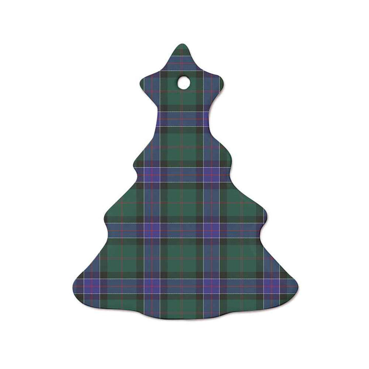Scottish Sinclair Hunting Modern Clan Tartan Ceramic Ornament  Tree Shape Tartan Plaid