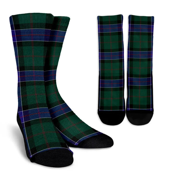 Scottish Sinclair Hunting Modern Clan Tartan Crew Socks