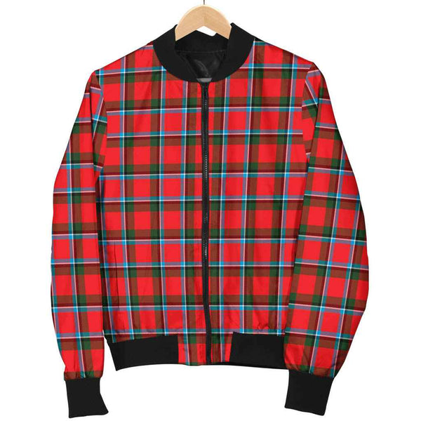 Scottish Sinclair Modern Clan Tartan Bomber Jacket Tartan Plaid 1
