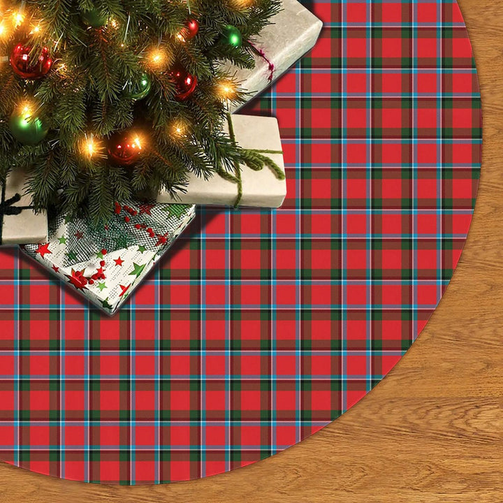 Scottish Sinclair Modern Clan Tartan Christmas Tree Skirt No Tassels 2 Tartan Plaid