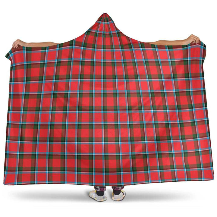 Scottish Sinclair Modern Clan Tartan Hooded Blanket Tartan Plaid 1