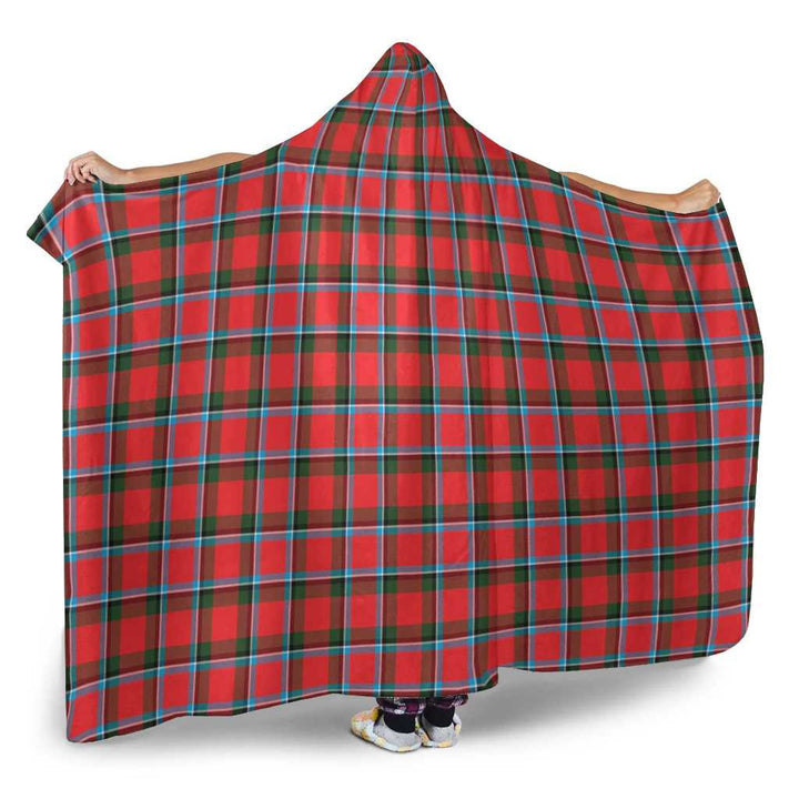 Scottish Sinclair Modern Clan Tartan Hooded Blanket Tartan Plaid 2