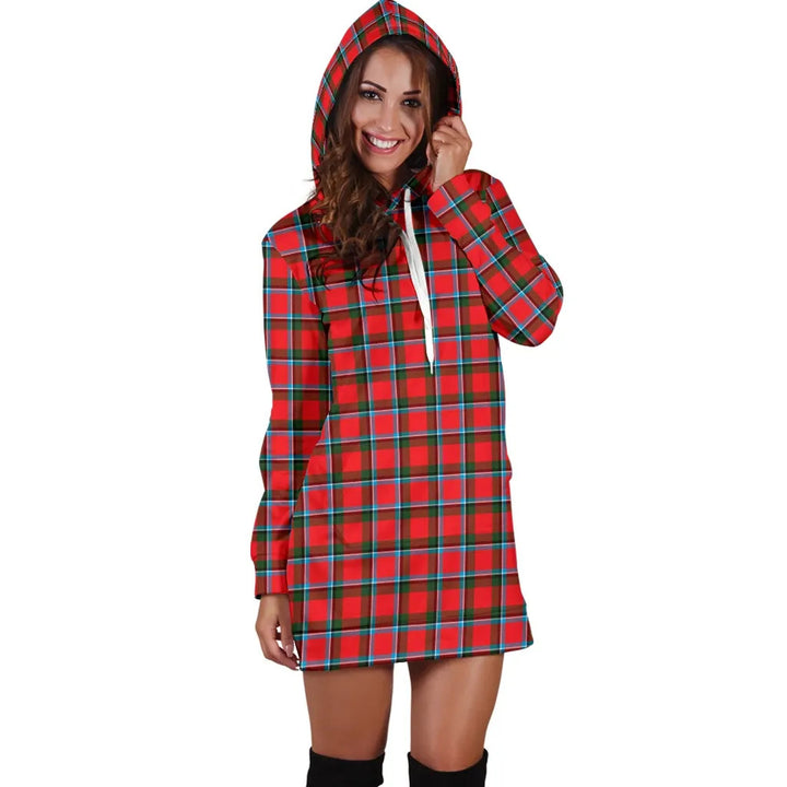 Scottish Sinclair Modern Clan Tartan Hoodie Dress
