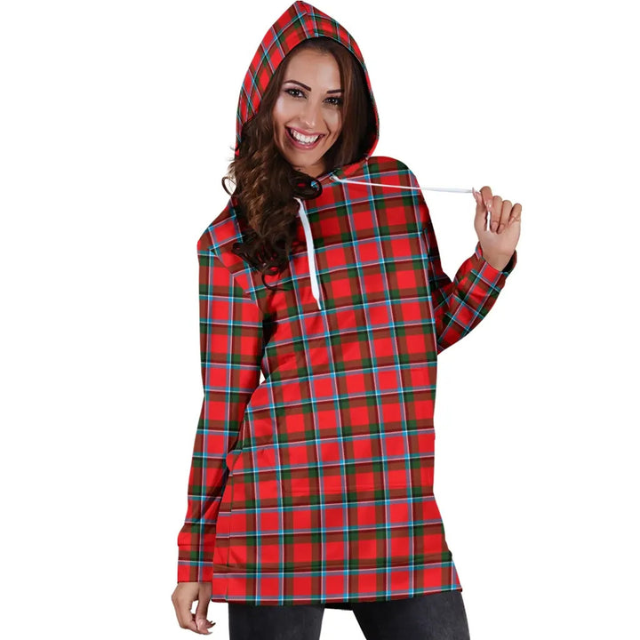 Scottish Sinclair Modern Clan Tartan Hoodie Dress
