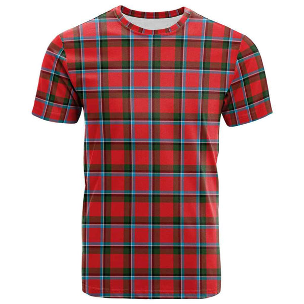 Scottish Sinclair Modern Clan Tartan T-Shirt Front Side Tartan Plaid