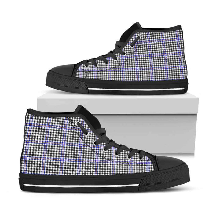 Scottish Sir Walter Scott Clan Tartan High Top Shoes Black Sole Tartan Plaid