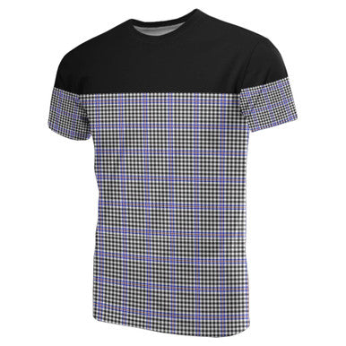 Scottish Sir Walter Scott Clan Tartan T-Shirt Horizontal Style Front Side Tartan Plaid