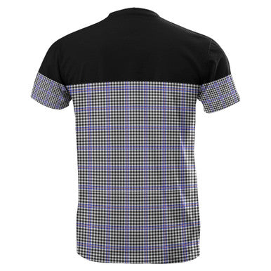 Scottish Sir Walter Scott Clan Tartan T-Shirt Horizontal Style Back Side Tartan Plaid