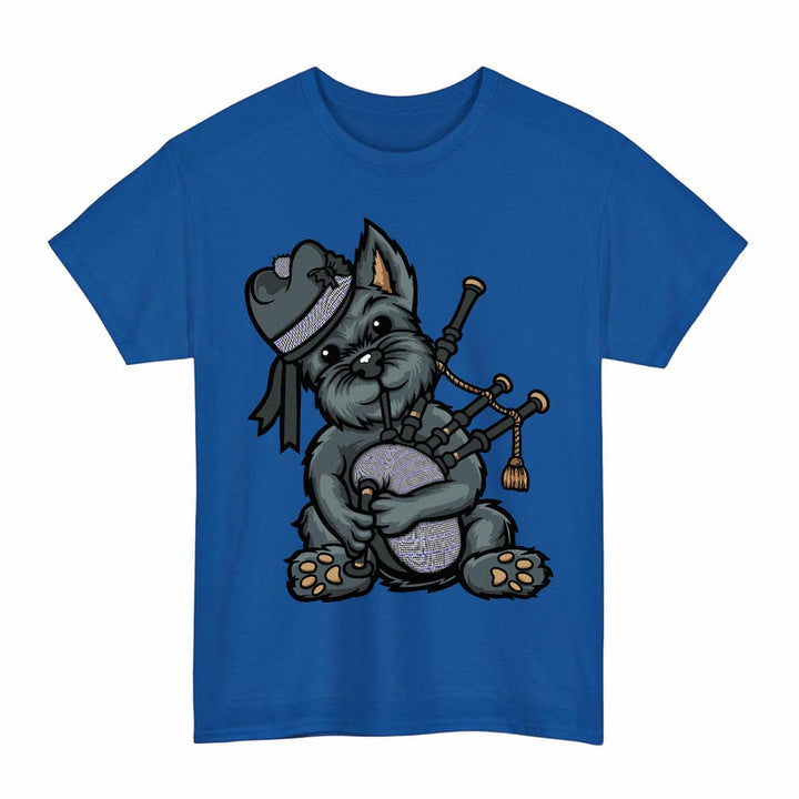 Scottish Sir Walter Scott Clan Tartan Terrier Bagpipes T-Shirt Tartan Plaid Royal Color