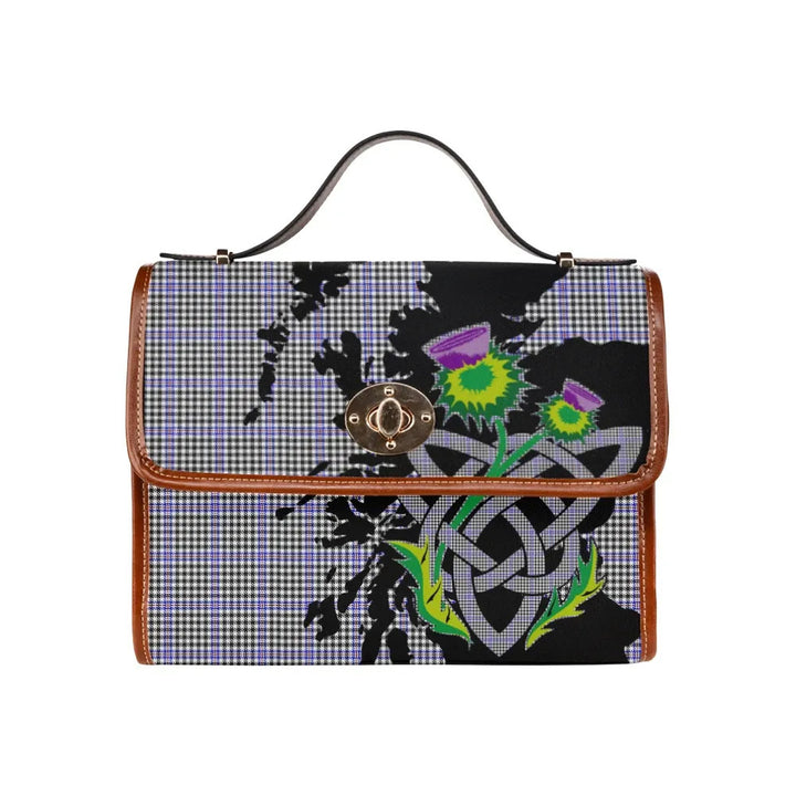 Scottish Sir Walter Scott Clan Tartan Waterproof Canvas Bag With Thistle Tartan Plaid 1