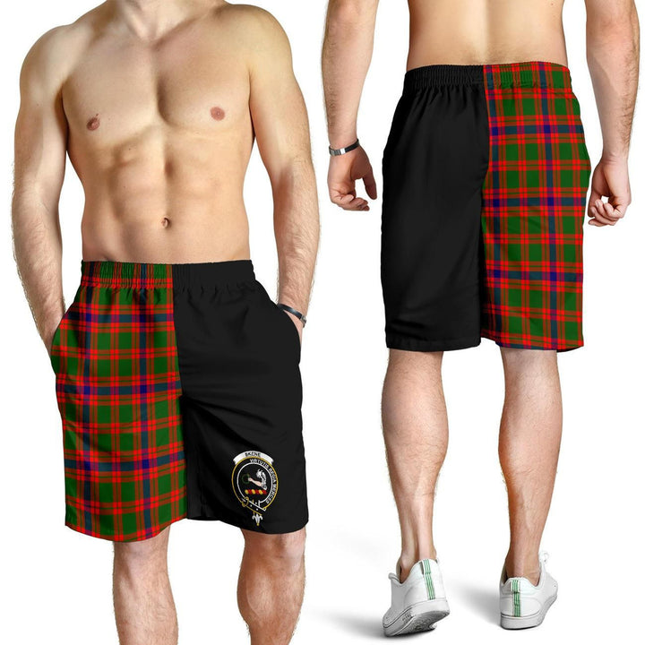 Scottish Skene Clan Crest Tartan Half of Me Men's Shorts