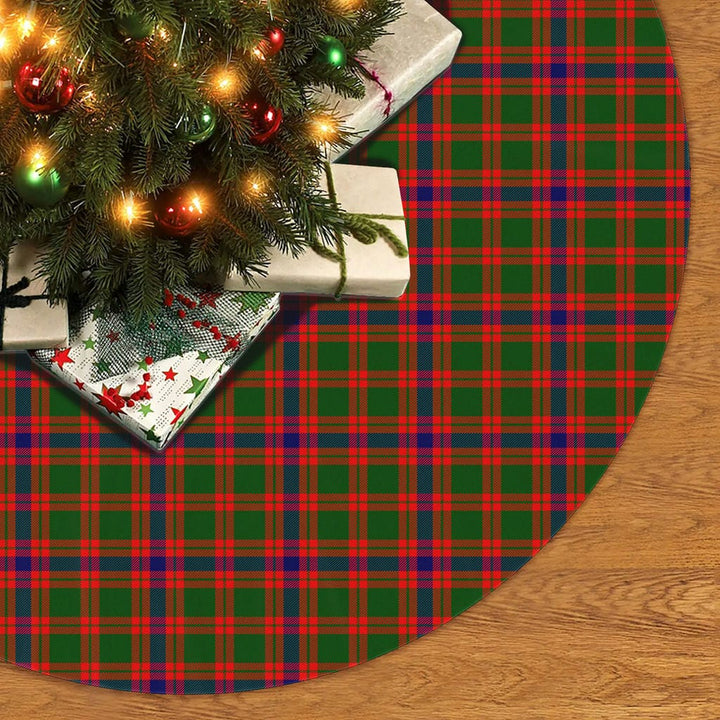 Scottish Skene Modern Clan Tartan Christmas Tree Skirt No Tassels 2 Tartan Plaid