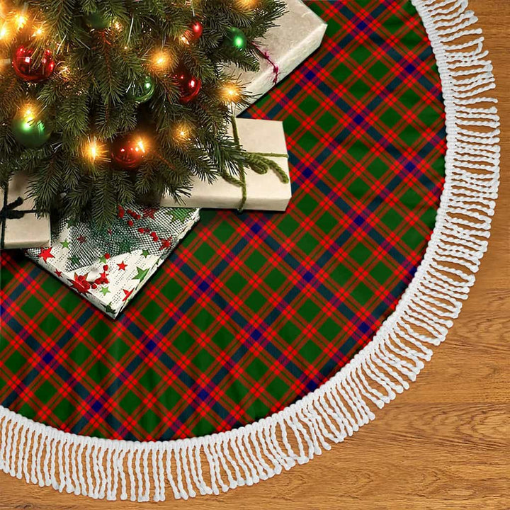 Scottish Skene Modern Clan Tartan Christmas Tree Skirt Tassels 2 Tartan Plaid