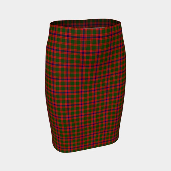 Scottish Skene Modern Clan Tartan Fitted Skirt Tartan Plaid 1