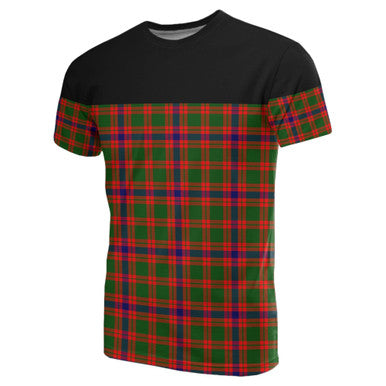 Scottish Skene Modern Clan Tartan T-Shirt Horizontal Style Front Side Tartan Plaid