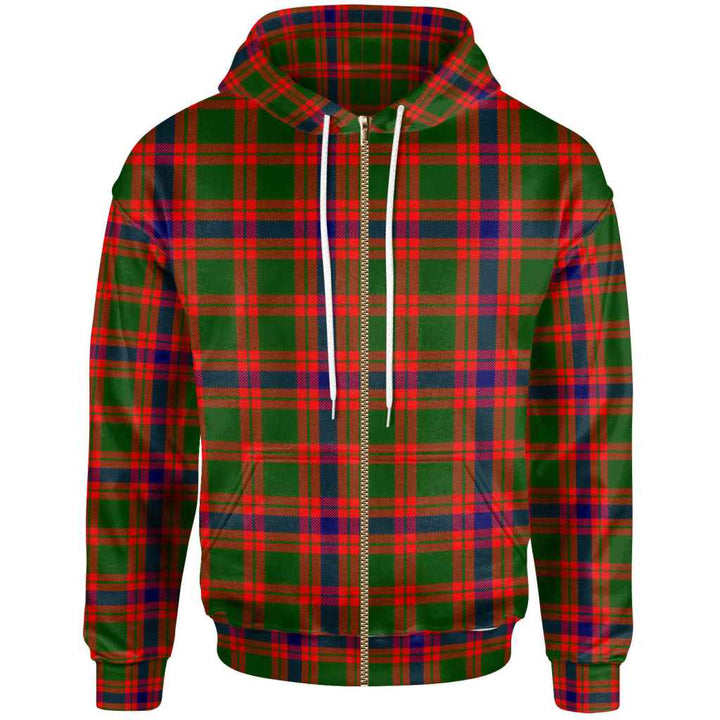 Scottish Skene Modern Clan Tartan Hoodie Zip Tartan Plaid