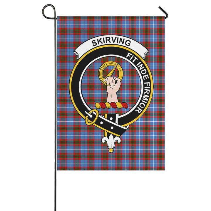 Scottish Skirving Clan Crest Tartan Garden Flag Tartan Plaid 1