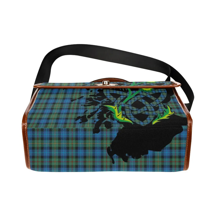 Scottish Smith Ancient Clan Tartan Waterproof Canvas Bag With Thistle Tartan Plaid 5