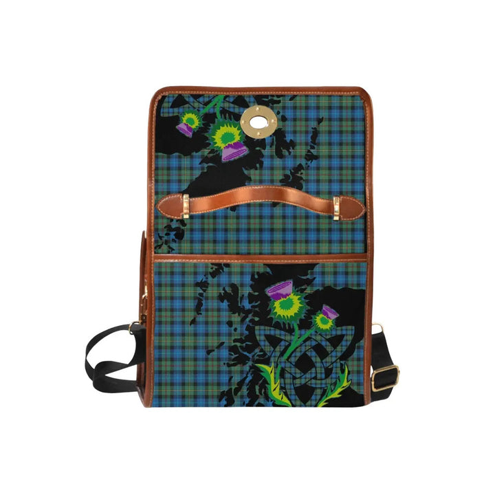 Scottish Smith Ancient Clan Tartan Waterproof Canvas Bag With Thistle Tartan Plaid 6