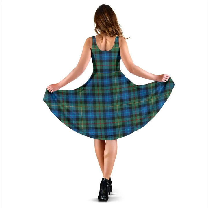 Scottish Smith Ancient Clan Tartan Women Midi Dress