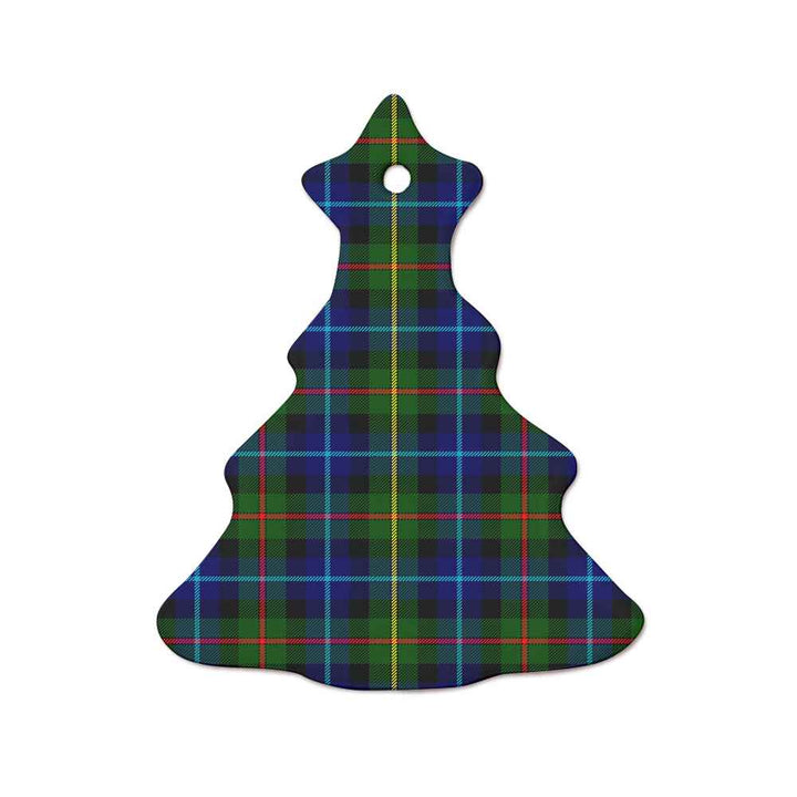 Scottish Smith Modern Clan Tartan Ceramic Ornament  Tree Shape Tartan Plaid